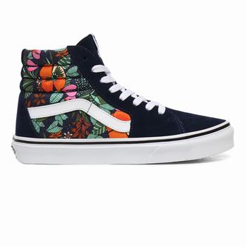 Damske Kotnikove Tenisky Vans Multi Tropic Sk8-Hi Viacfarebný Modre/Biele VA09GYORX